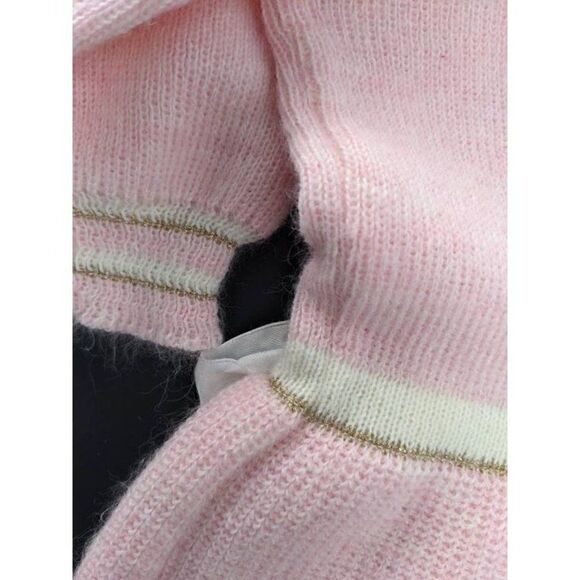 Vintage Knit baby dress, Girls Pink knit dress,  T-2 Clayeux France - Picture 7 of 7